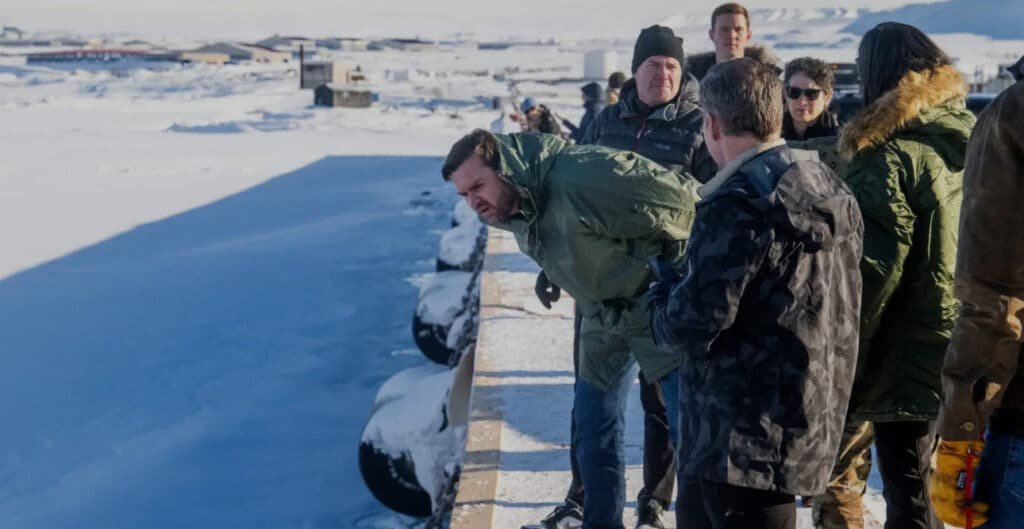 JD Vance checking out the land in Greenland