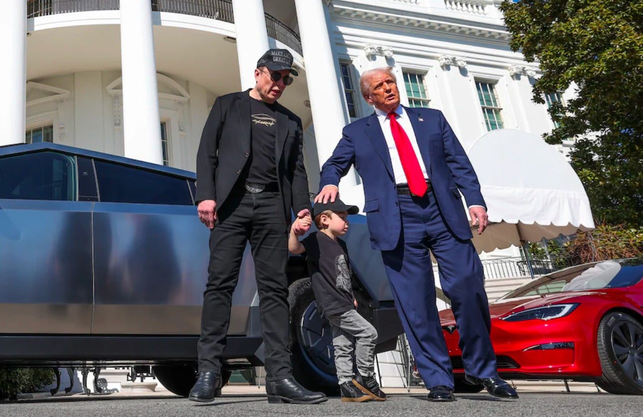 Trump Buys A New Tesla From Elon Musk